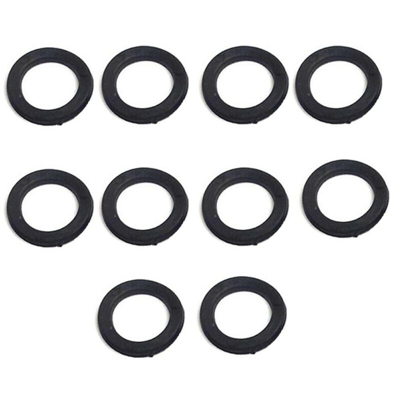 10/20pcs Replacement Orings Rubber Washers For 1" Spinlock Dumbbell Nut Fitness Accessories Durable Practical Plastic Black 25mm