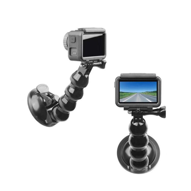 Автомобильное крепление на присоске для камеры с адаптером для штатива и держателем телефона для GoPro Hero 12 11/10/9/8/7/6 Black DJI Osmo Action 3 4
