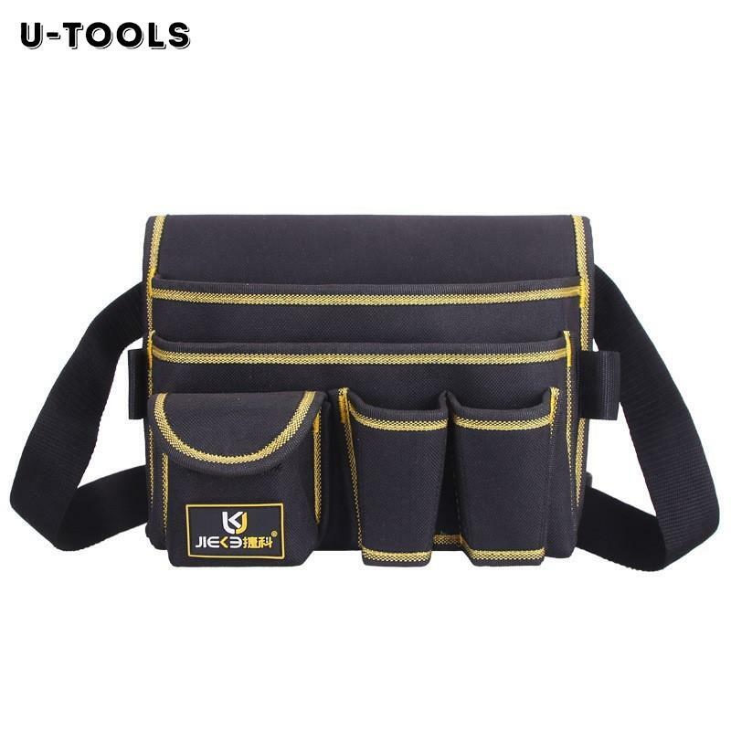 U-TOOLS-Multifuncional Repair Tool Belt Bag, Oxford Pano Ferramenta Hardware Bag, Pequena Ferramenta Belt Bag, Explosão