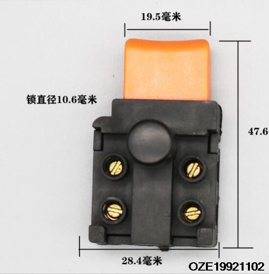 Control de interruptor de gatillo para motosierra eléctrica Makita 250, AC 5016 V 6A DPST