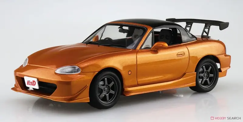 Aosima-Coche de juguete Mazda 064184 Initial D Omiya Satoshi NB8C Roadster, colección de vehículos, ensamblaje, 1/24
