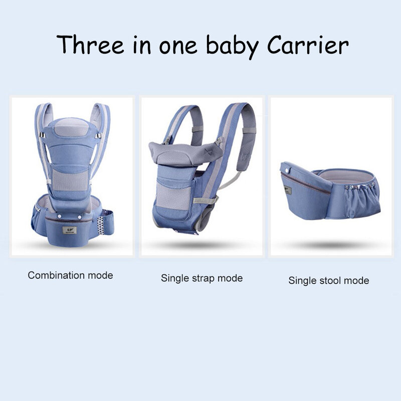 ทารกแรกเกิด0-48เดือนทารกที่เหมาะกับการทำงาน Carrier เด็กทารก Hipseat Carrier 3ใน1ด้านหน้า Ergonomic Kangaroo ผ้าพันตัวเด็กสลิง