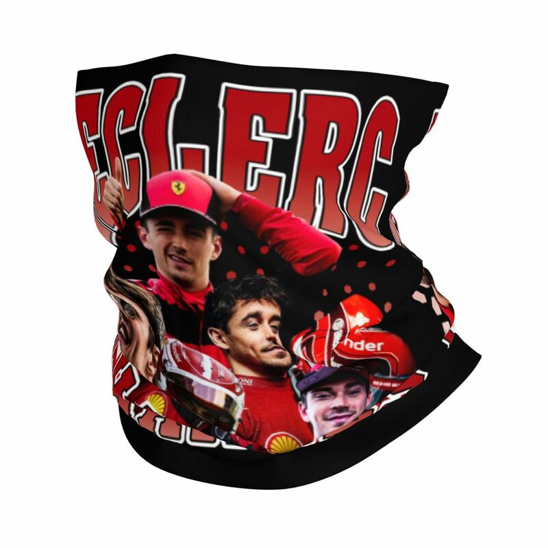 F1 Charles Leclerc-pasamontañas para montar en bicicleta, accesorios para ciclismo, Bandana para el cuello, polaina para Conductor de carreras, bufanda para jinete, máscara facial transpirable