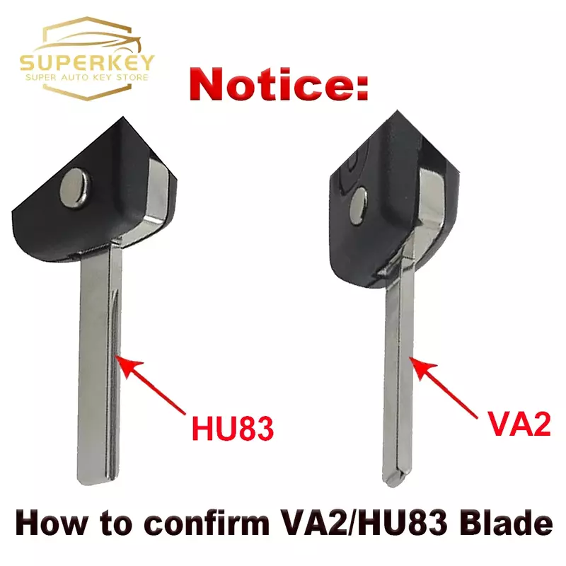 SUPERKEY Modified Remote Car Key Shell Flip  Case For Citroen C2 C3 C4 C5 Berlingo For Peugeot 207 307 308 407 607 HU83 VA2