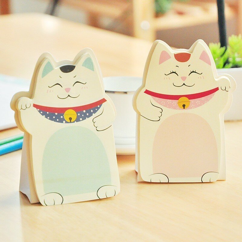 Cats sticky notes desk notes stationery office supplies school supplies creative notebooks writing board