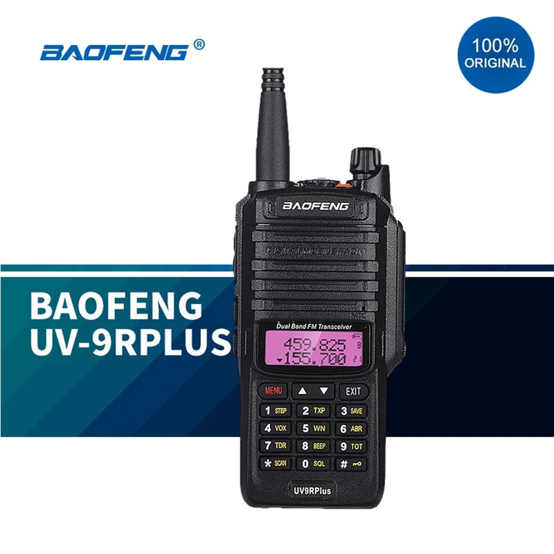 วิทยุสื่อสาร Baofeng UV-9R บวก IP67 4800มิลลิแอมป์กันน้ำ136-174/400-520เมกะเฮิรตซ์คู่สแตนด์บายได้สองทาง
