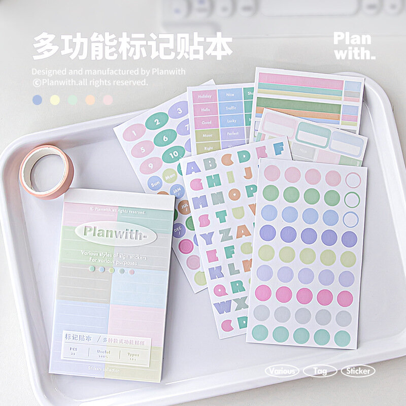 Kawaii Memo Pads Adesivo, DIY Planejador de Papel de Jornal, Notepad Decorativo, Material Escolar e de Escritório, 32 Folhas
