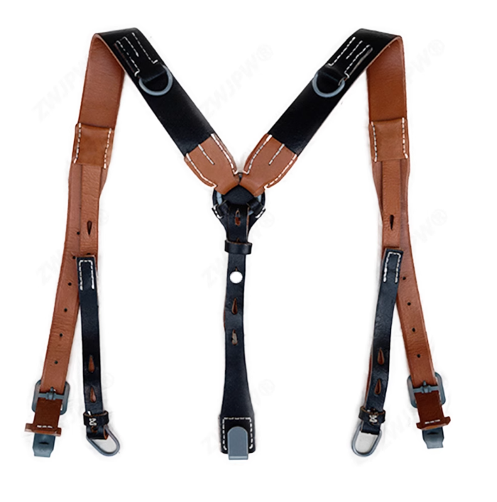 World War II Y-belt Y-shaped Shoulder Strap with pure cowhide top layer