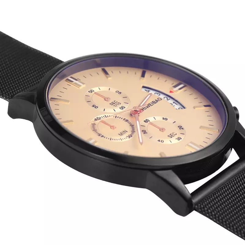 มือส่องสว่างนาฬิกาผู้ชายหรูหรายี่ห้อ Chronograph ชาย Jam Tangan Sport กันน้ำเหล็กเต็มรูปแบบบุรุษนาฬิกาควอตซ์ Relogio Masculino
