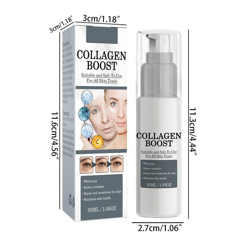 1/2pcs 30ml Collagen Boost Anti-Aging Serum Dark Spot Removal Wrinkle Face Pale Spot Dark Spot Corrector Serum Removi