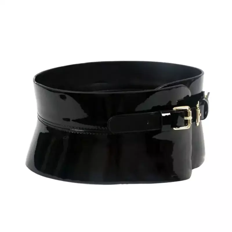2024 neue Damen Design lässig Retro Mantel dekorative Leder schwarz Gürtel Gürtel für Frauen Typ Mode Bund Gürtel fco222