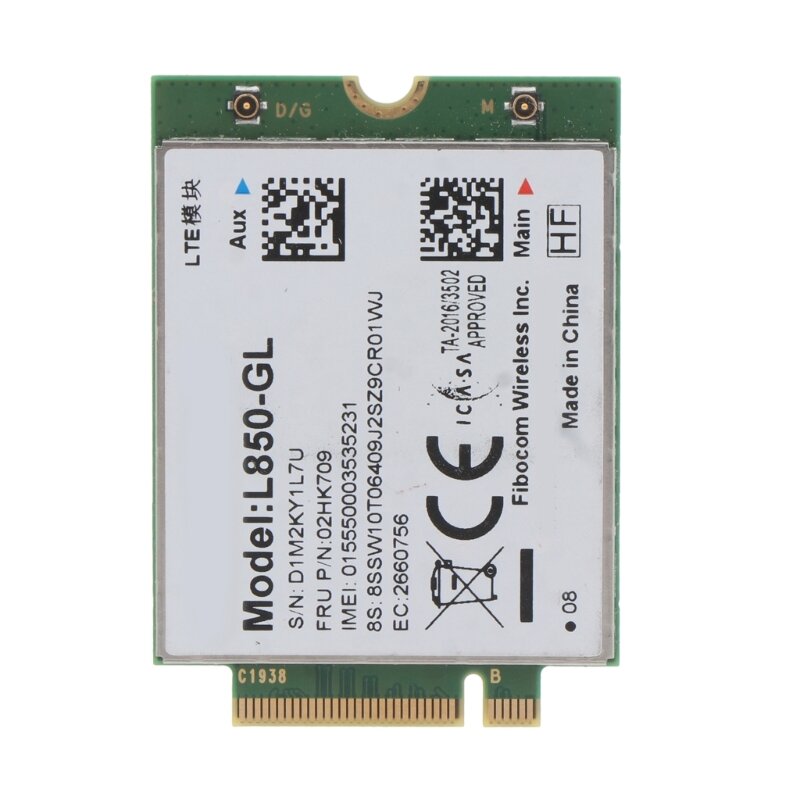 Adaptador de tarjeta de red inalámbrica H4GA 4G LTE, módulo Fibocom L850-GL WWAN 4G para  ThinkPad X1 Carbon Gen6 X280 L