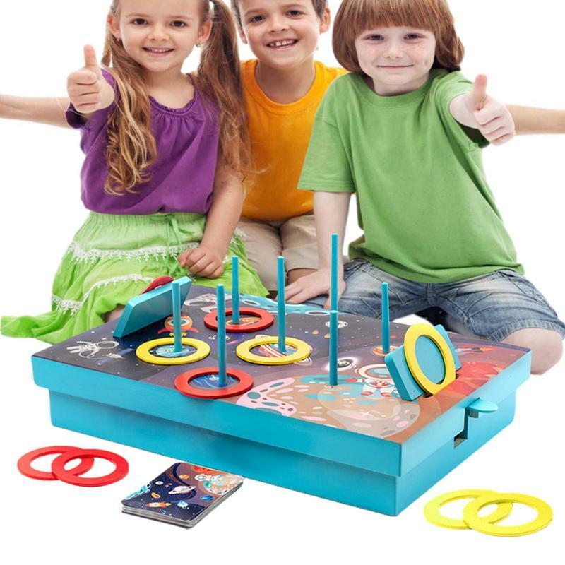 Настольные игры для детей, Двойной игрок, игра для семейных соревнований с извлечением колец битвы, настольные игры для взрослых и