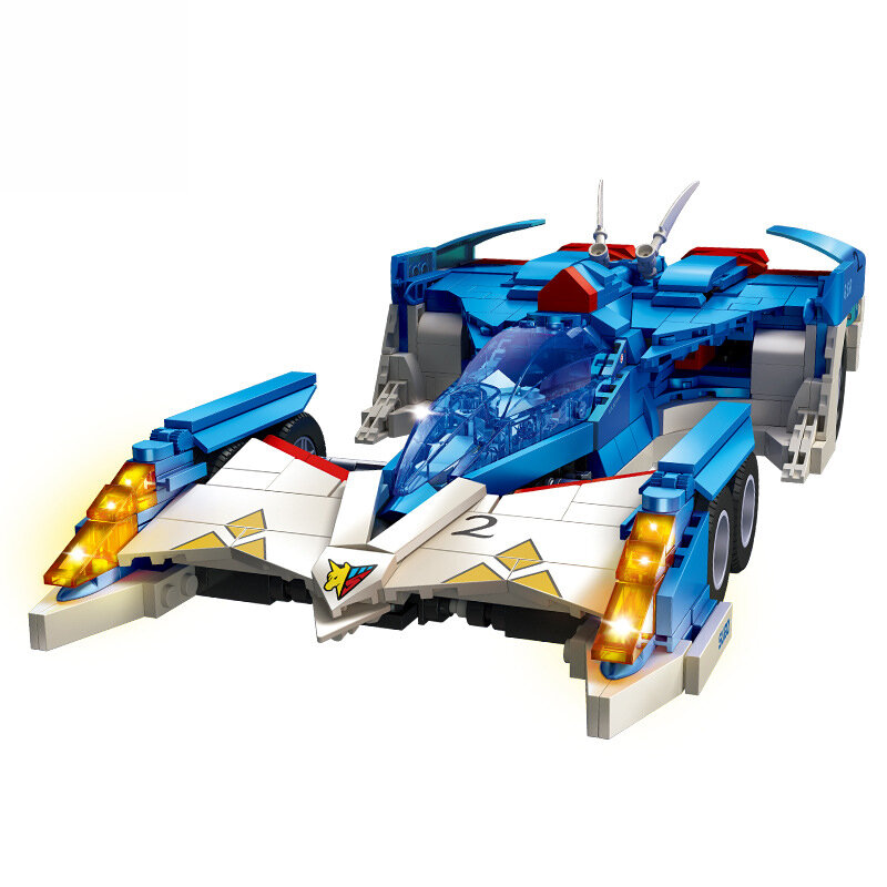 IN magazzino MOC Future GPX Cyber Formula Sports Car Asurada G.S.X Building Blocks assemblaggio di giocattoli per bambini Set regalo di compleanno