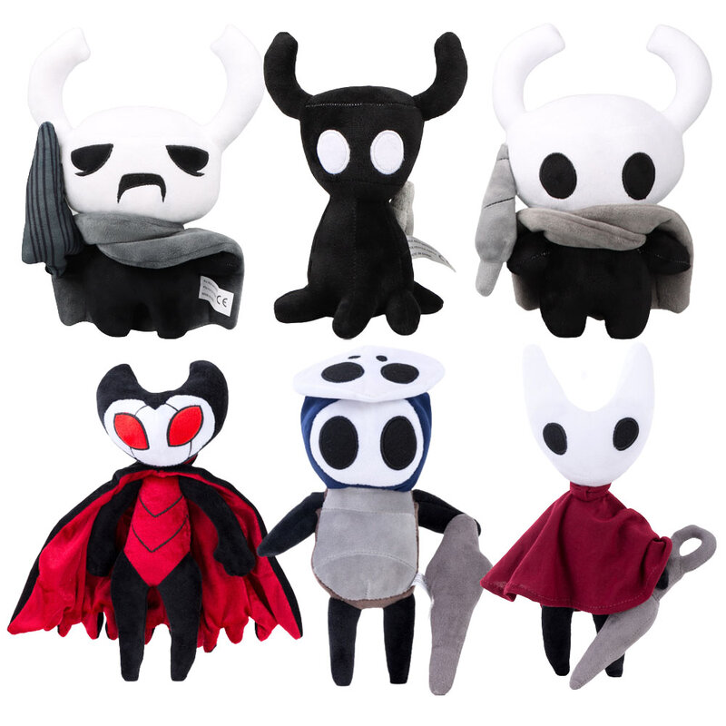 Hot Game Hollow Knight Zero Brinquedos de pelúcia para crianças, figura fantasma, boneca de pelúcia, presente de Natal, brinquedos infantis