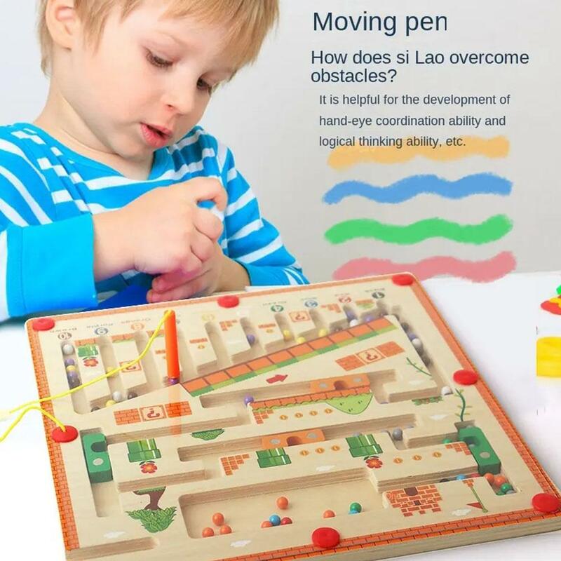 아기용 동물 공룡 숫자 미로 몬테소리 장난감, 나무 퍼즐 활동 보드 학습, 교육 카운팅 매치 장난감
