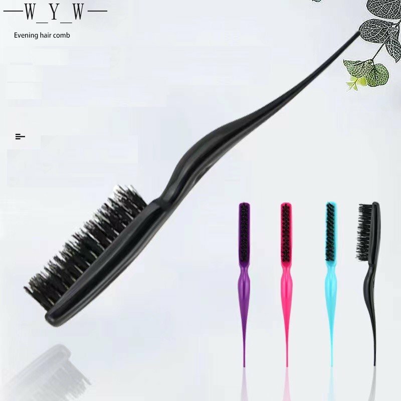 Pro Salon szczotki do włosów grzebień Slim Line Teasing czesanie szczotka stylizacja narzędzia zestaw DIY profesjonalne plastikowe grzebienie fryzjerskie