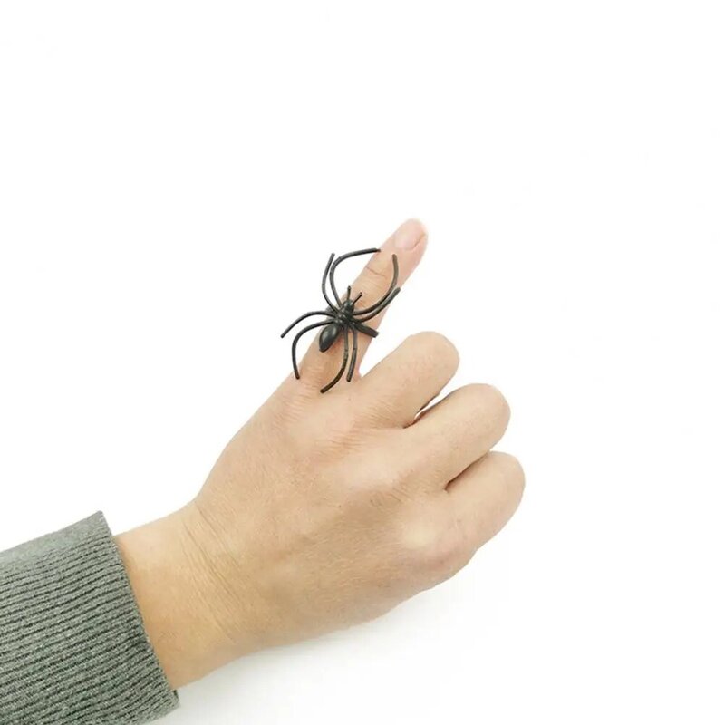 Spider Ring Halloween Spider Ring decorazione per feste Spider Props Spider Web Decoration Finger Jewelry anelli Hip Hop decorazione
