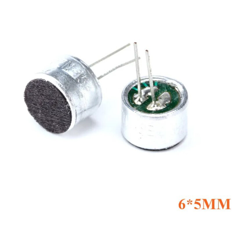 Electret Microfone Pickup MIC Condensador, Acessórios MP3, 65mm, 97, 4.52.2, 62.2mm, 6x5mm, 9x7mm, 4.5x2.2mm, 6x2.2mm, 5 PCes
