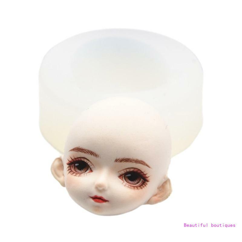 Универсальная силиконовая форма для литья, 3D формы для лица куклы, универсальные формы для литья украшений, инструмент для