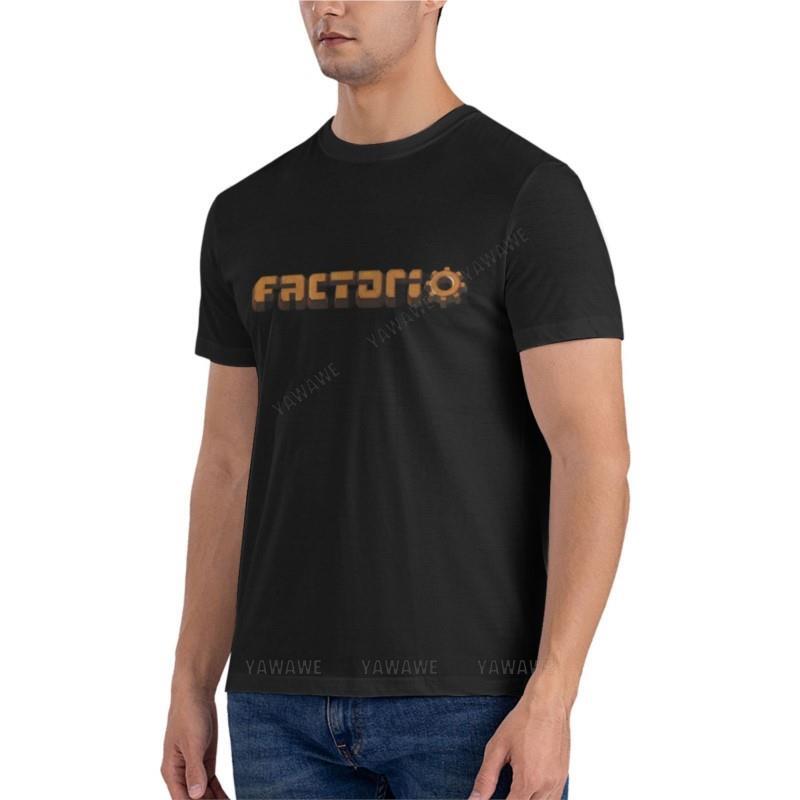 T-shirt extragrande com Factorio gameEssential para homens, manga curta, roupas hippie, camisa de treino