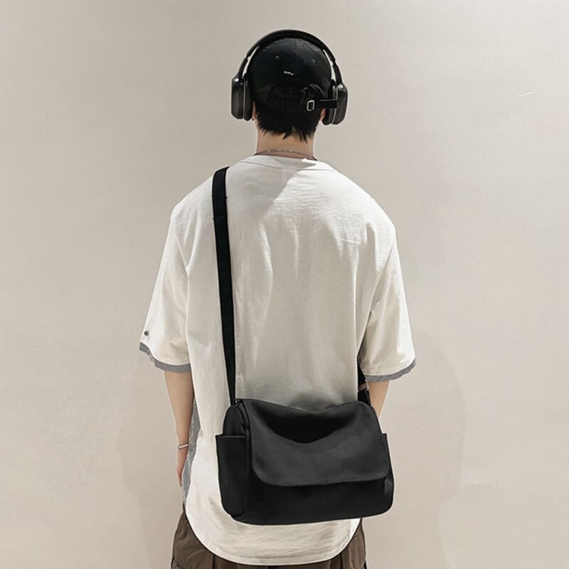Multifunctionele schoudertas Messenger-tas met grote capaciteit kleur canvas tas