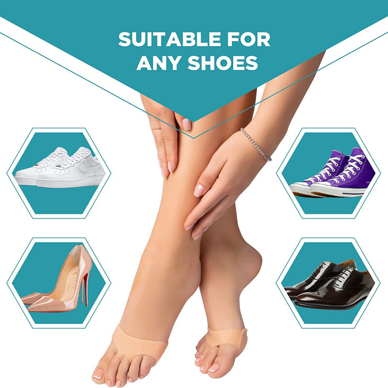 แผ่นรองฝ่าเท้าทำจากซิลิโคนอุปกรณ์แผ่นแปะเท้าอาการปวด Relief เจ็บอุปกรณ์เสริมสำหรับนวดเท้าอุปกรณ์ดูแลเท้าถุงเท้าส่วนหน้า2ชิ้น