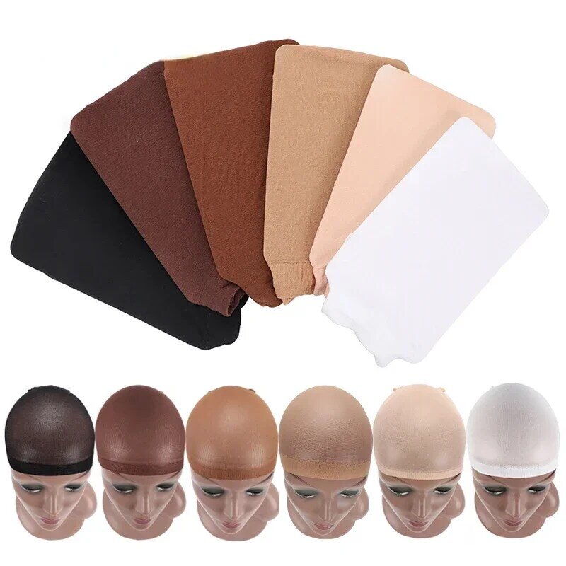 10pcs/20pcs Wholesale Dream Deluxe Wig Cap Mesh Hair Net Black Beige Color Stocking Cap Wig Mesh Hair Weave Extensions