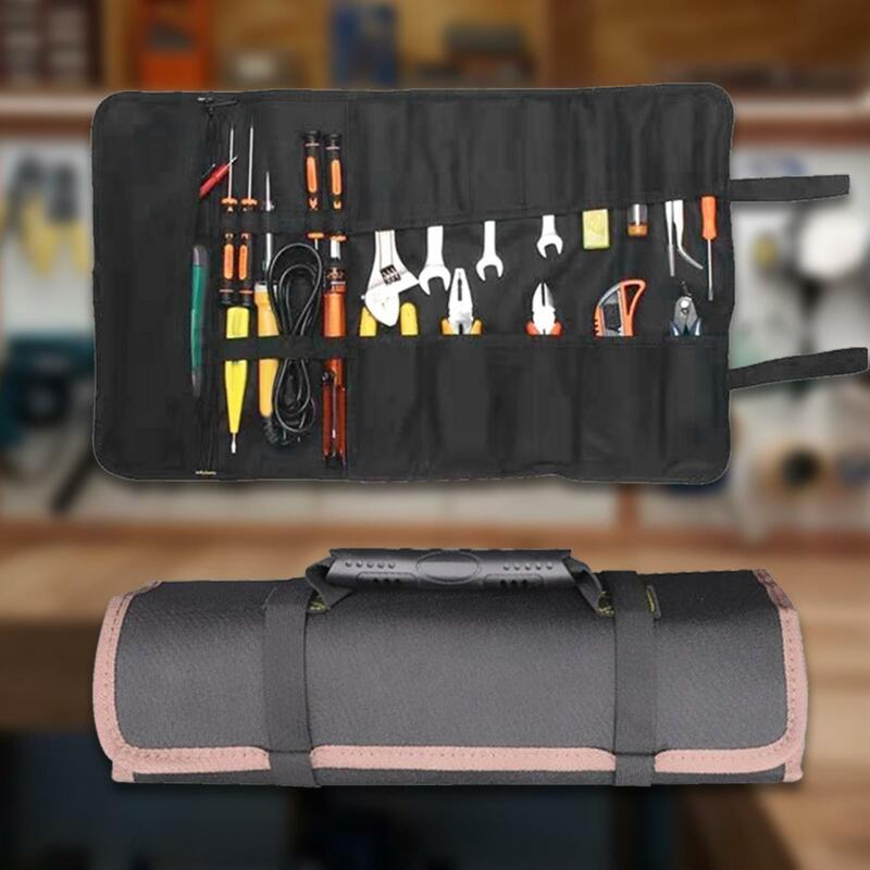 Сумка для инструментов на колесиках, портативный органайзер, карманы для инструментов для сантехники