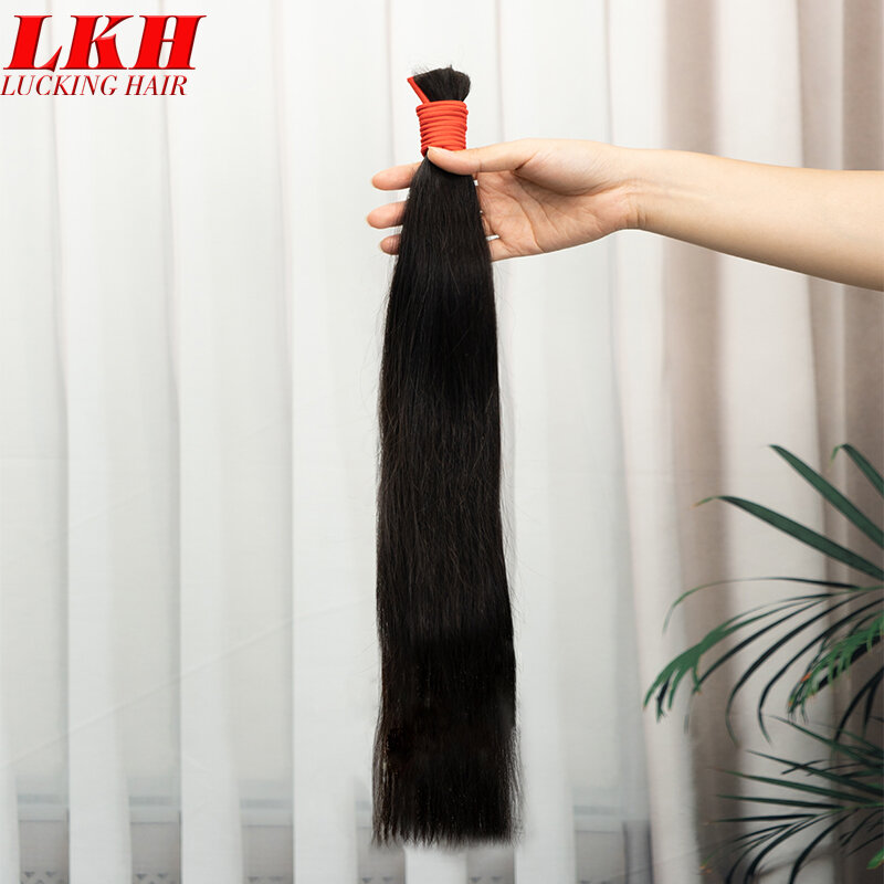 Virgin Remy Pacotes de cabelo humano para trança, extensões em massa, Indian Raw e Russian Indian, Virgin, 100% cabelo humano, frete grátis
