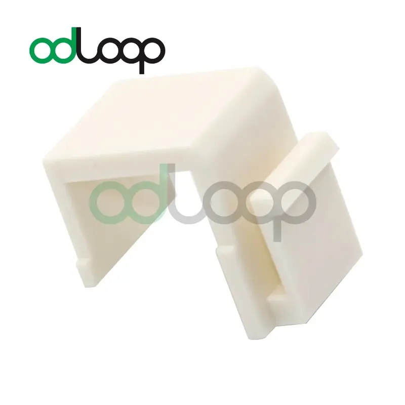 ODLOOP 20-Pack Blank Keystone Jack Inserts for Keystone Wall Plate and Patch Panel - White