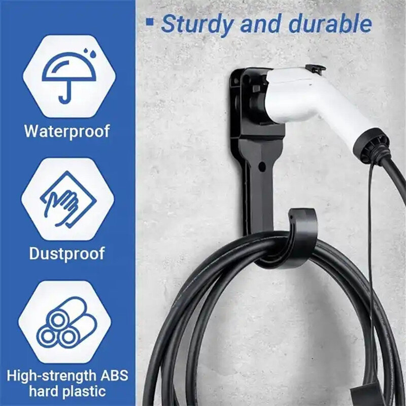 DIBO EV Charger Cable Holder EV Charger Wallbox with Hook Holder for Type1 Type2 GBT Standard EV Charger Accessories
