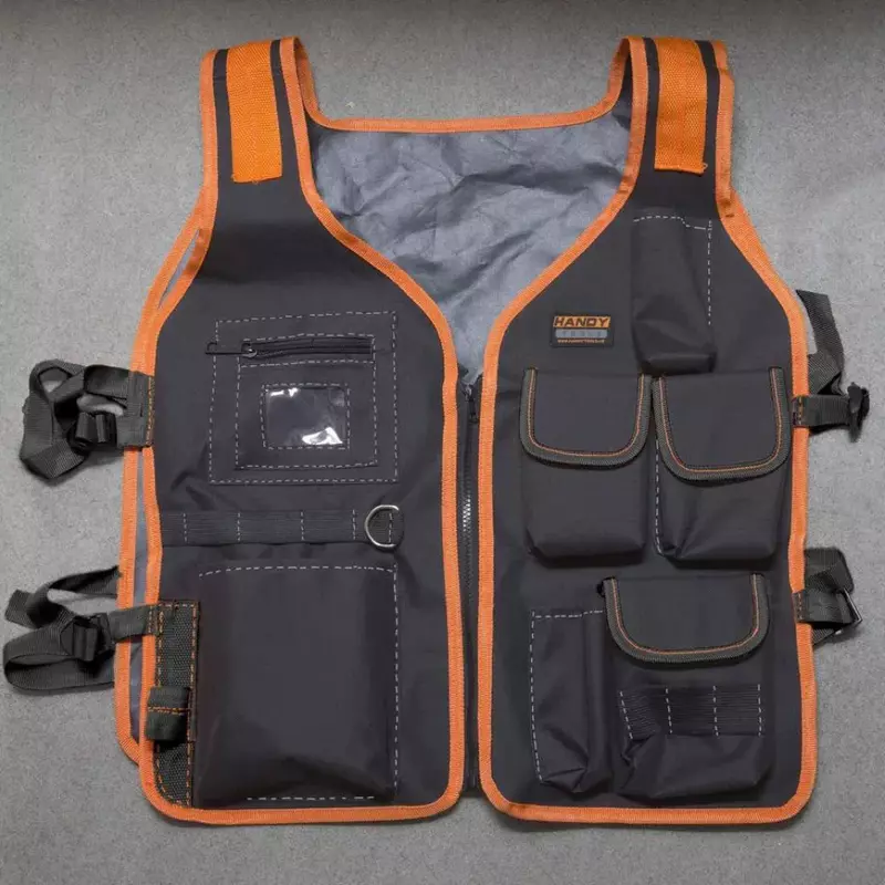 High Quality Oxford Cloth Tool Vest 2024 New with Adjustable Strap Waist Bag Tool Vest Work Vest for Carpenters Electricians Men
