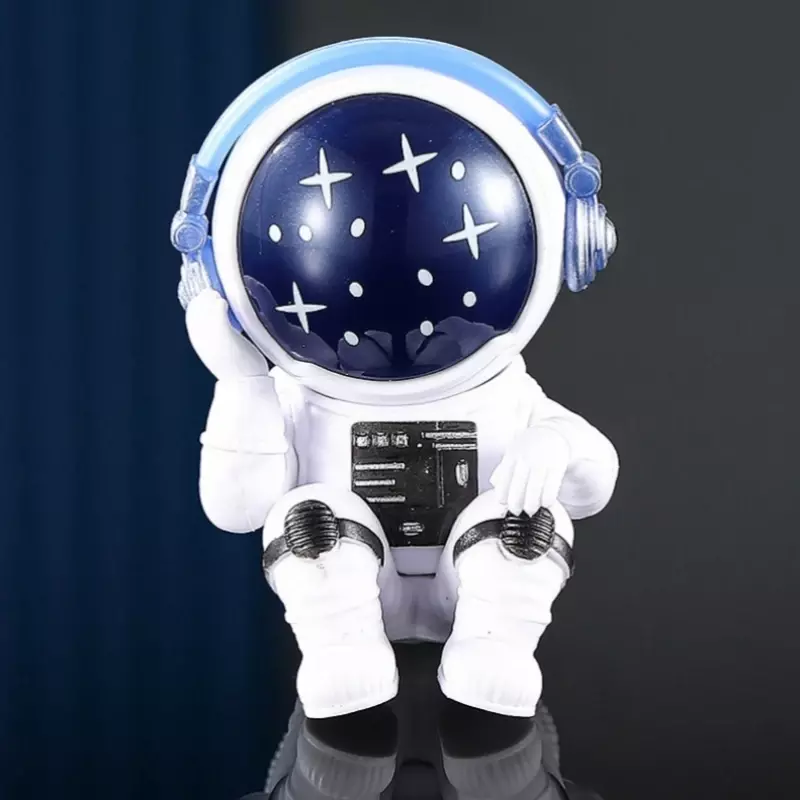 1set figur astronot patung Figurine Spaceman patung mainan pendidikan Desktop rumah dekorasi Model astronot untuk hadiah anak-anak