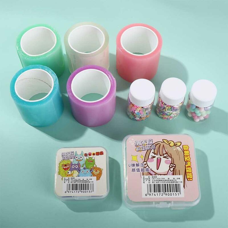 Painting Toy Water Ball Adhesive Double Sided Tape Nano Glue Kneading Blowing Bubble Set Nano Bubble Tape Nano Adhesive Bubble