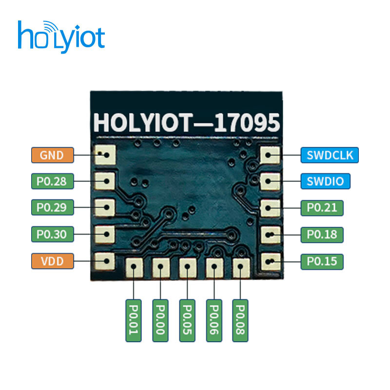 Holyiot FCC CE nRF52832 모듈, BLE 5.0 블루투스 저에너지 모듈, 블루투스 네트워크 자동화 모듈용