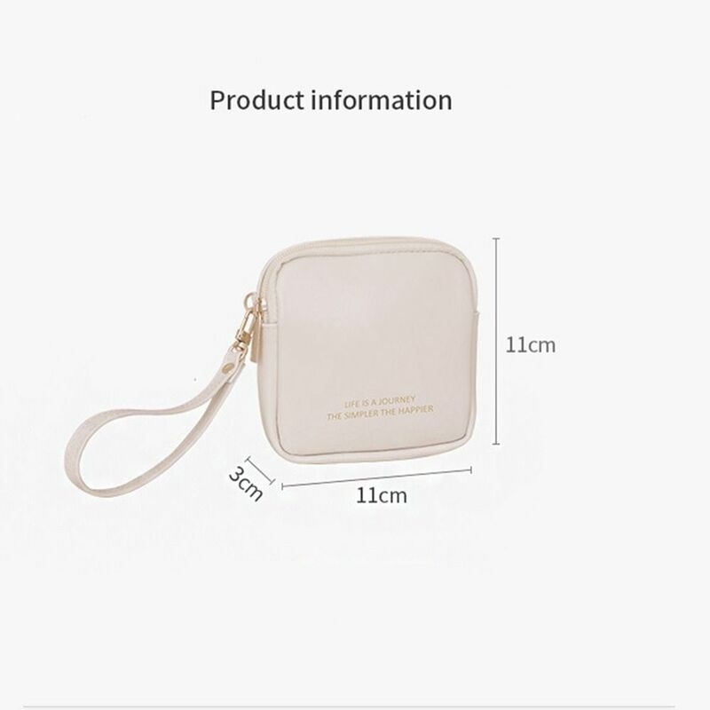 Key Bag Earbuds Earphone Holder Coin Purse Storage Case Sanitary Napkin Bag Lipstick Pouch PU Leather Storage Bag Cosmetic Bag
