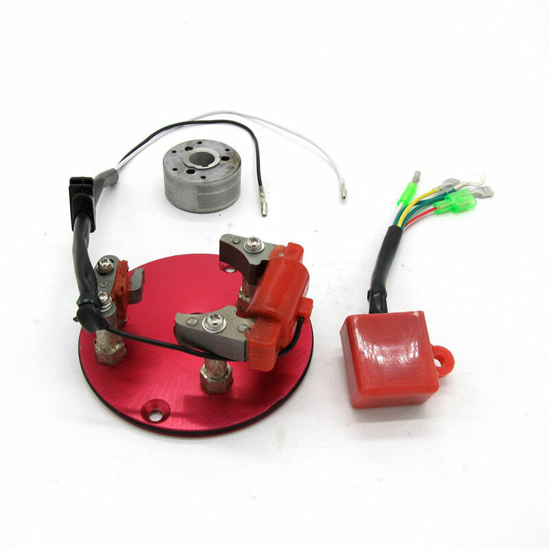 Motorcycle Generator Stator Coil With ABS For Heat Resistance Strong And Durable Heat Resistant red