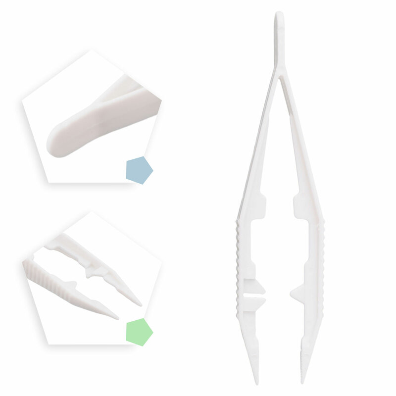 Pinças de plástico para artesanato, durável e leve clipe, ideal para Beading projetos, cores sortidas, fácil de usar