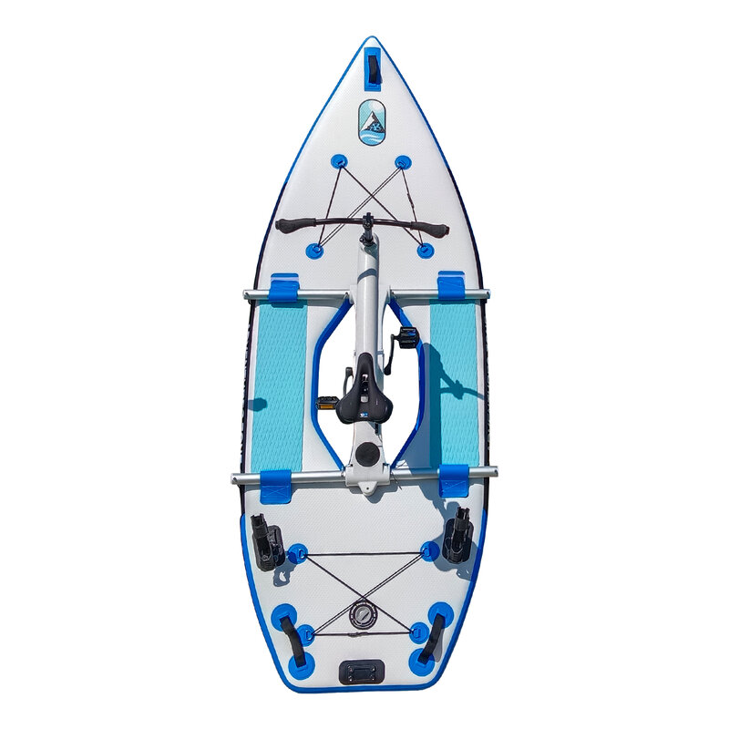 Fietsen Zeewaterfiets Verbreed Single-Board Raceboot Pe + Metalen Pedaal Paddle Board Waterfietsen En Sup Fiets