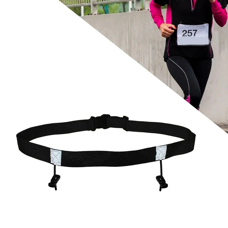 Cintura numero gara fettuccia elastica corridori Unisex atleti cintura da corsa Triathlon