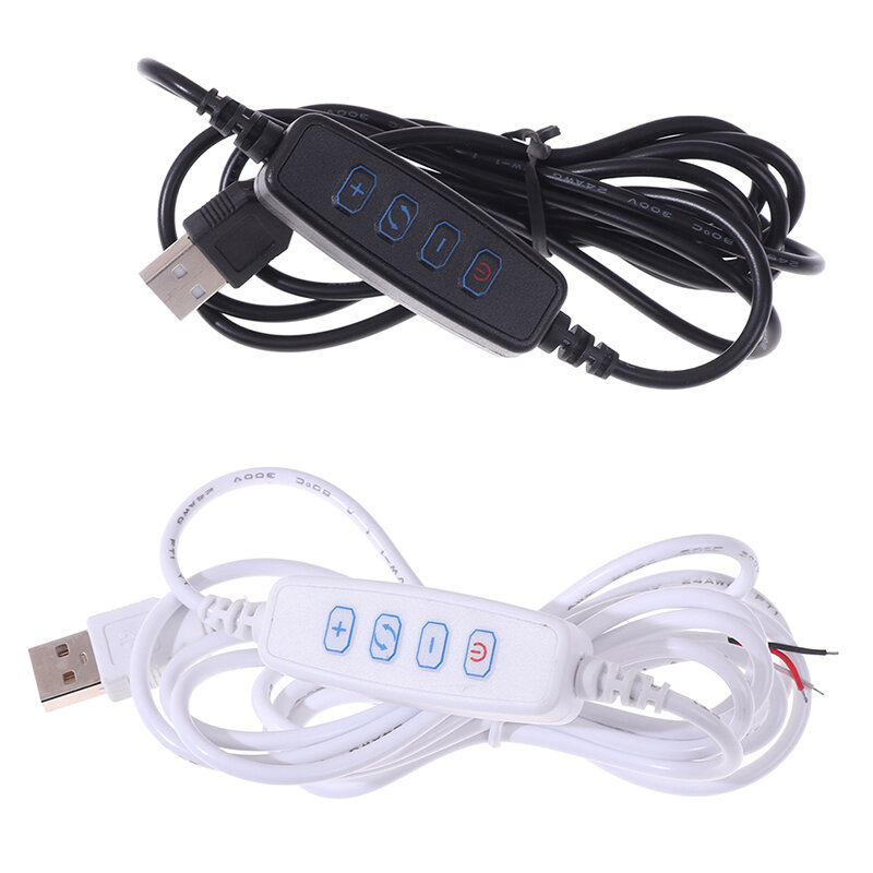 Kabel ekstensi catu daya Port USB peredup LED, kabel ekstensi jalur catu daya dengan adaptor sakelar ON OFF