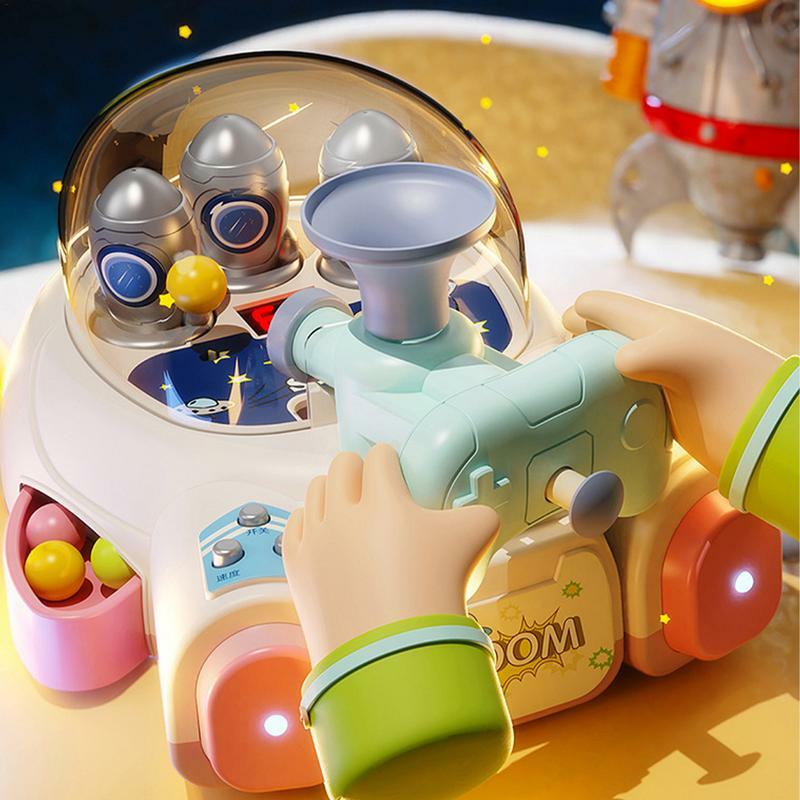 Настольная машина для игры в пинбол, веселая игрушка в форме космического корабля, Узнайте концепции, играя в экшн-тренировочную игру для детей 3 и семьи