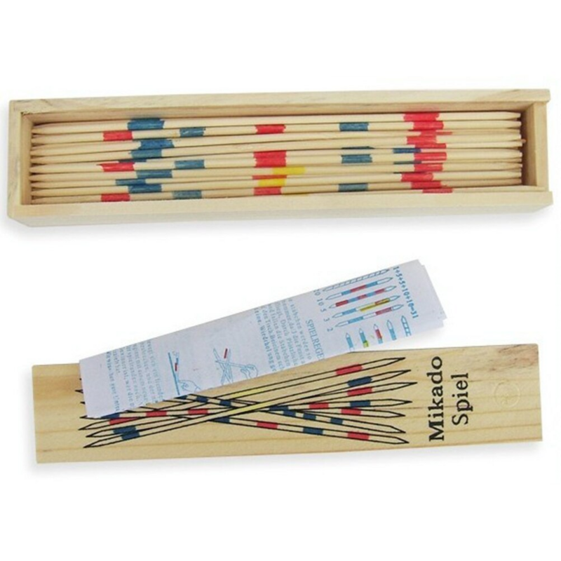 Jogos educativos de tabuleiro de madeira, estilo tradicional japonês, pegar varas com caixa, jogo multijogador, 1 conjunto
