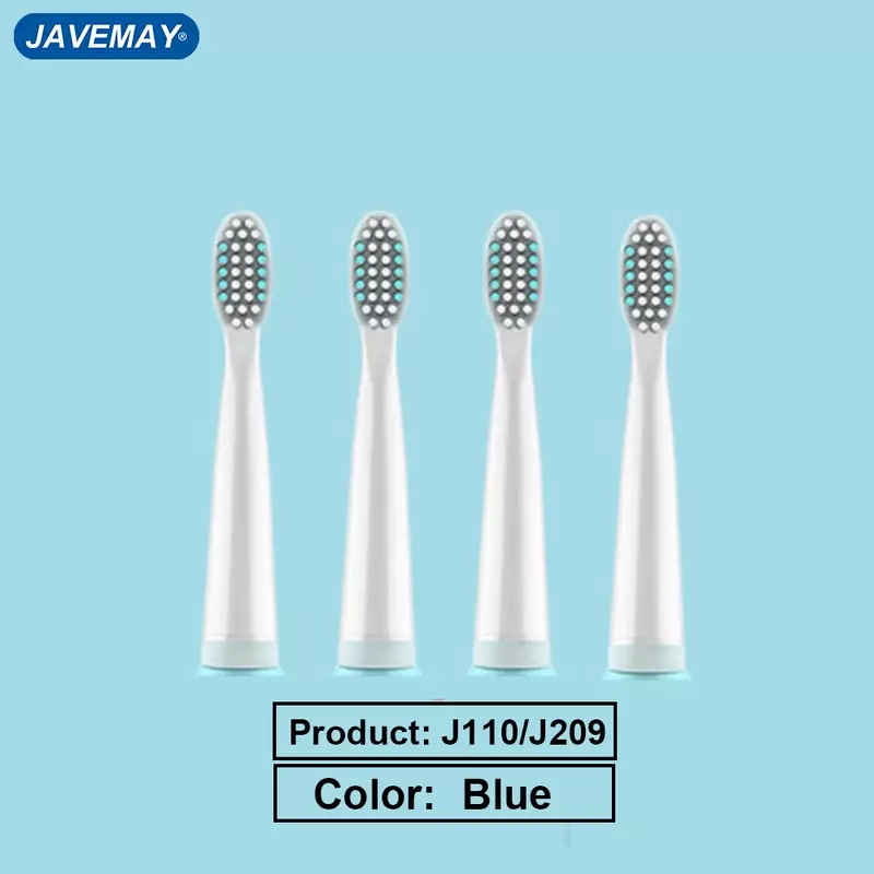 Electric Toothbrush Head Sonic Soft Tooth Brush Head Replacement Washable Whitening Sensitive Brush Head for JAVEMAY J110 / J209