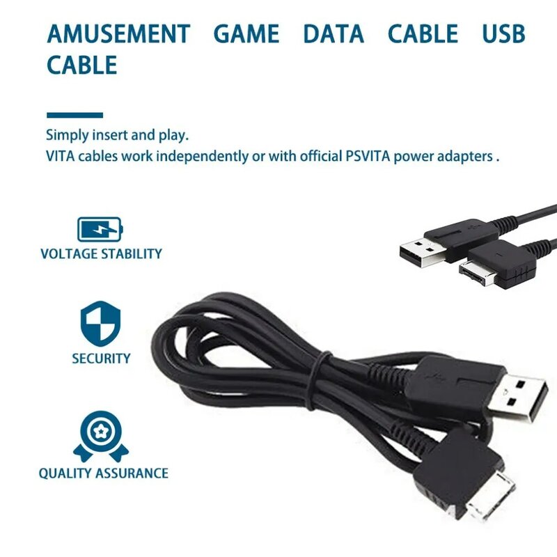 2 in 1 USB-Datenübertragungs-Ladekabel für Sony PSP für Playstation PSP-N1000 N1000 zu PC-Sync-Kabel