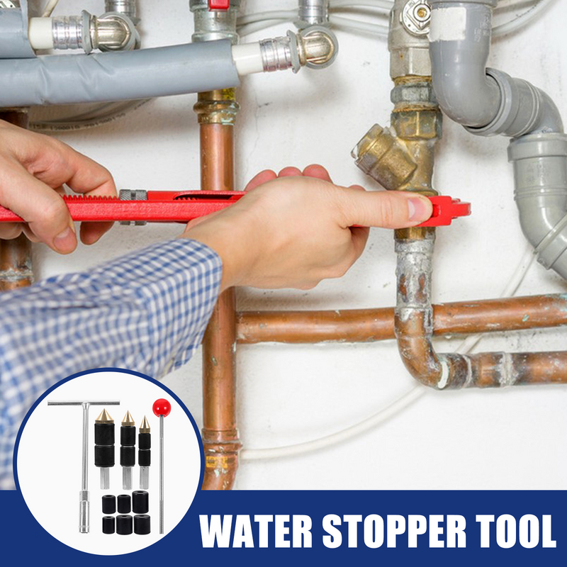 1 Set di strumenti per tappi dell'acqua fornitura di strumenti idraulici per la riparazione dell'acqua con ago Hot-melt