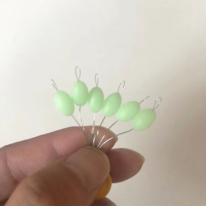 Line Tackle Accessories Fishing Bobber Stopper Fishing Supply transparent Space Beans Black/luminous Float Rubber Bean