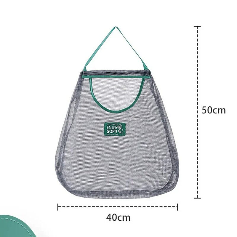 Kitchen Storage Bags Mesh Bag Hand Carry Bag Hanging Hanging Bag Hollow Breathable Kitchen Tools Kitchen Wall-hanging Type