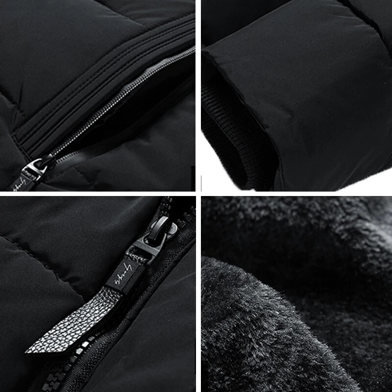 남성용 탈부착형 후드 재킷, 따뜻한 플러시 재킷 코트, 겨울 캐주얼 패션, 방풍, 단색, 2024 신상